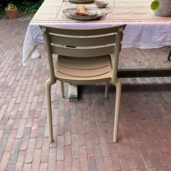Stapelbare tuinstoel Napoli - taupe - 83x55x48 cm