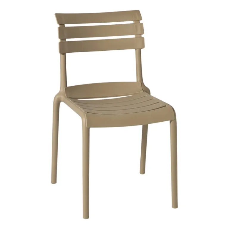 Stapelbare tuinstoel Napoli - taupe - 83x55x48 cm