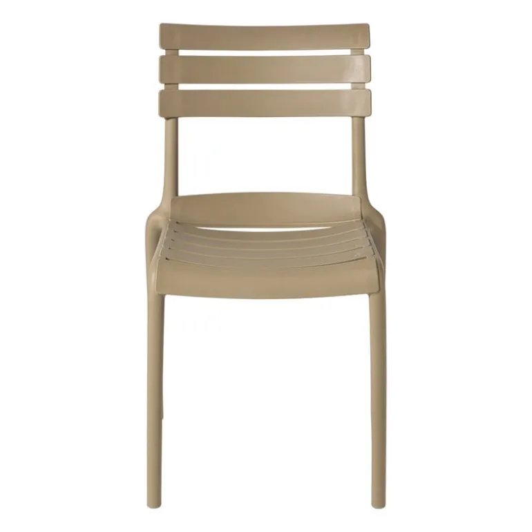 Stapelbare tuinstoel Napoli - taupe - 83x55x48 cm
