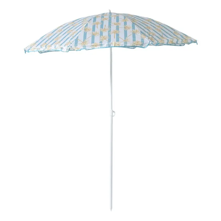 Strandparasol palmboom - blauw - ø160x180x180 cm