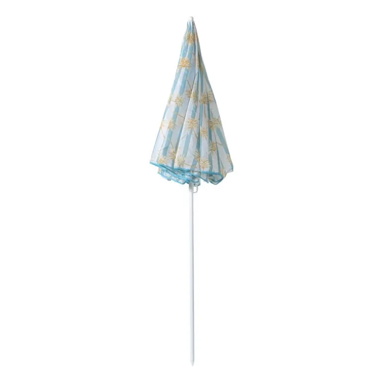 Strandparasol palmboom - blauw - ø160x180x180 cm