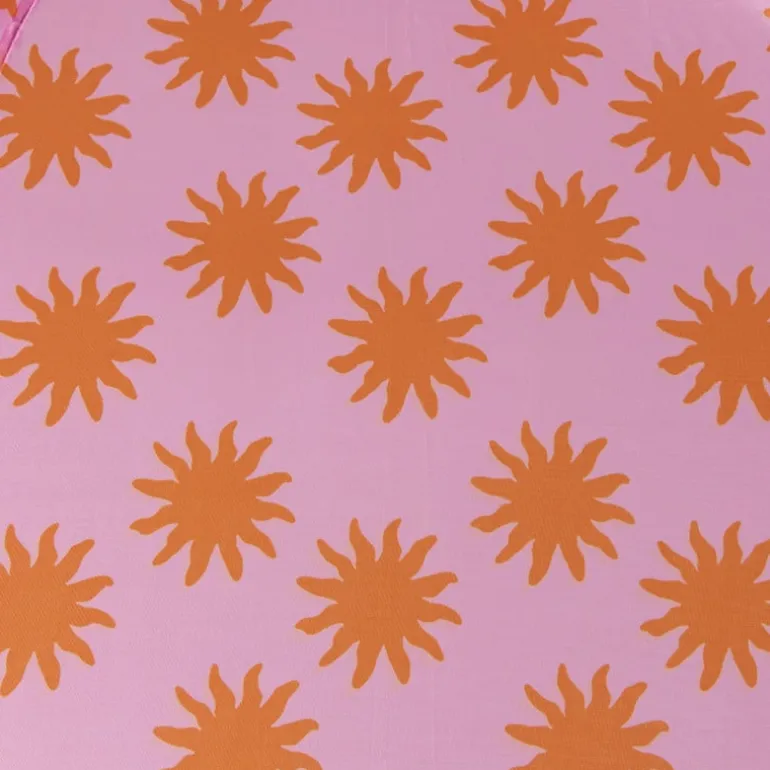 Strandparasol zonnetjes - roze/oranje - ø160x180 cm