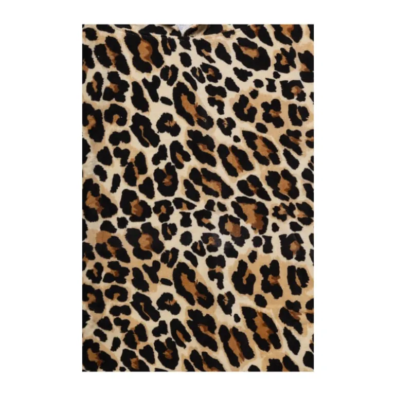 Strandponcho luipaard - multikleur - 75x220 cm
