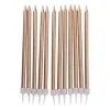 Taartkaarsjes - rose goud - set van 12