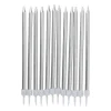 Taartkaarsjes - zilver - set van 12