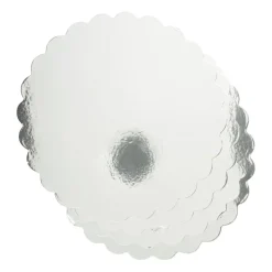 Taartonderleggers - zilverkleurig - set van 4