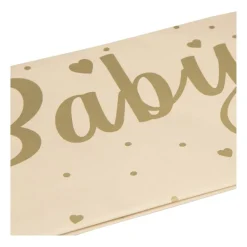 Tafelkleed baby - bruin/goud - 136x220 cm