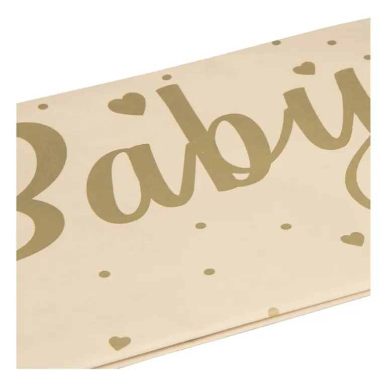 Tafelkleed baby - bruin/goud - 136x220 cm