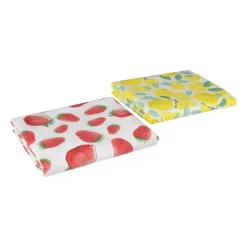 Tafelkleed citroen - geel/wit - 150x220 cm