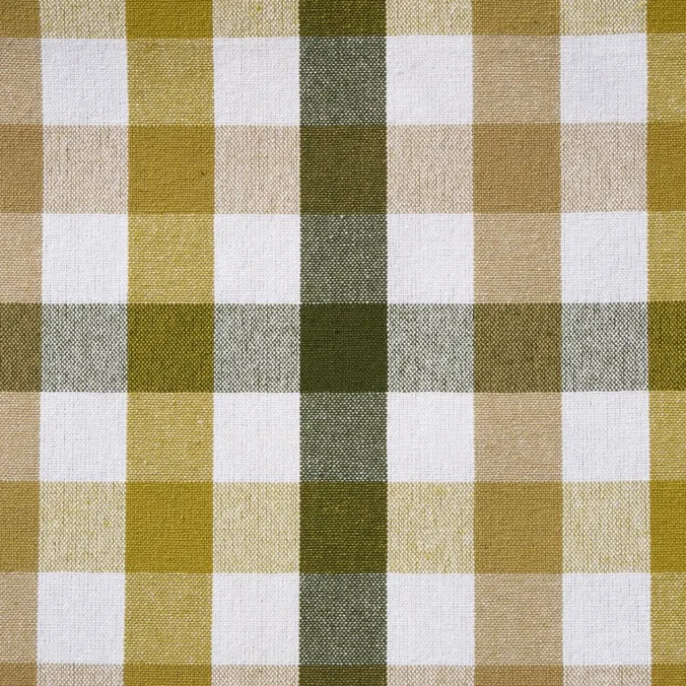 Tafelkleed ruit - groen/geel - 140x240 cm