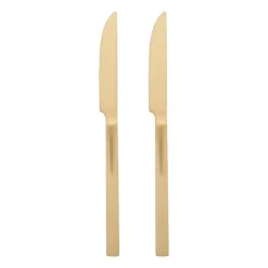 Tafelmessen - goudkleurig - set van 2
