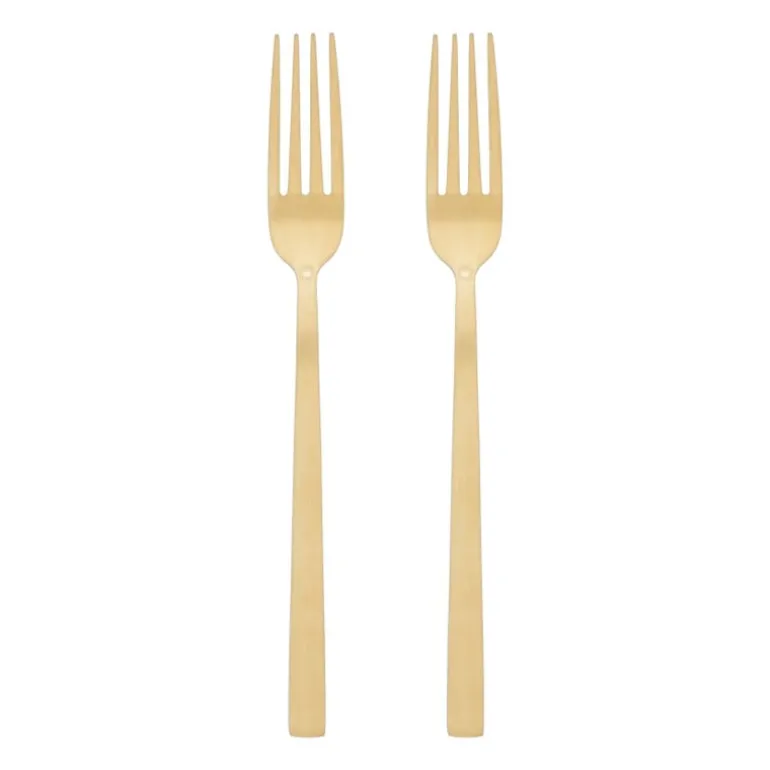 Tafelvorken - goudkleurig - set van 2