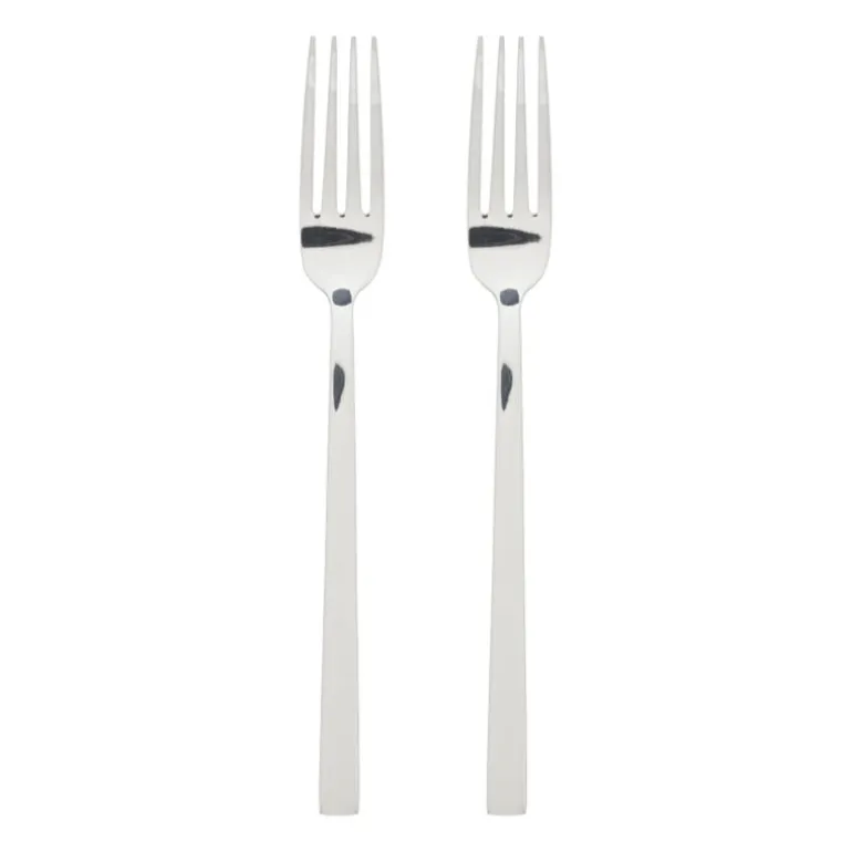 Tafelvorken - zilverkleurig - set van 2