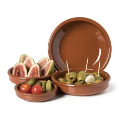 Tapasbakje klei - bruin - ⌀10 cm