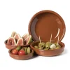 Tapasbakje klei - bruin - ⌀12 cm