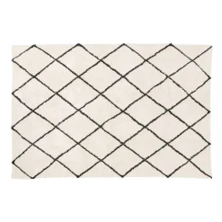Tapijt berber - naturel/zwart - 120x180 cm