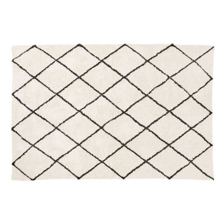 Tapijt berber - naturel/zwart - 120x180 cm