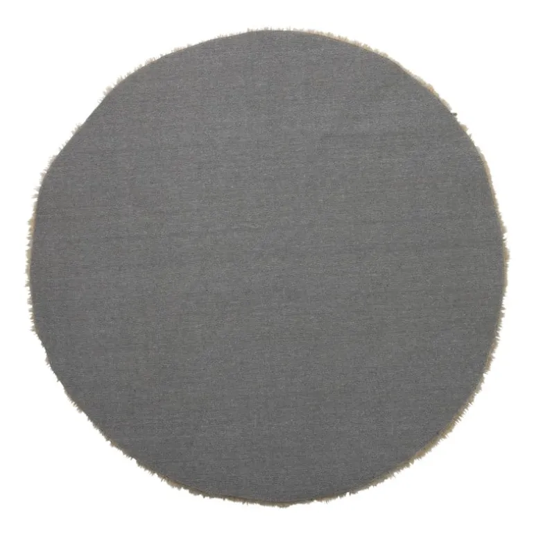 Tapijt fluffy rond - bruin - ø120 cm