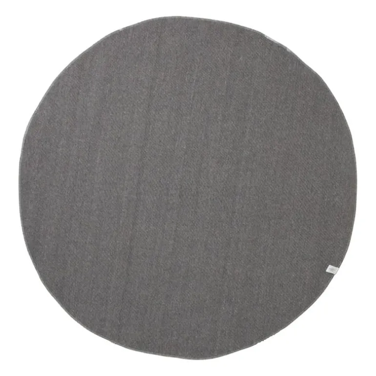 Tapijt hoogpolig rond - wit - ø120 cm