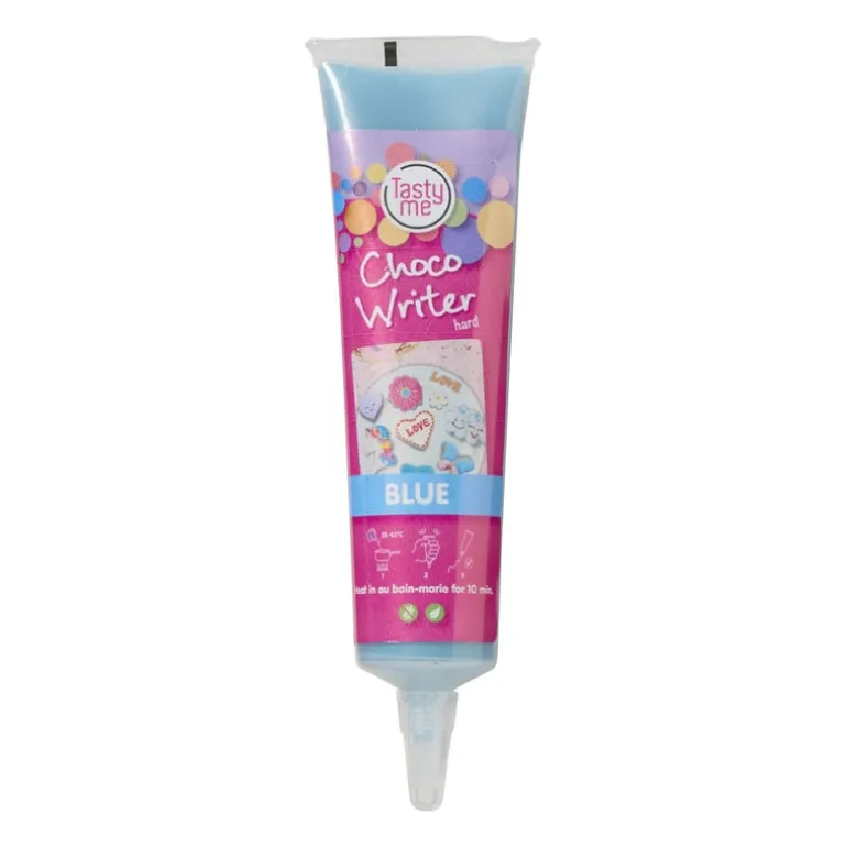 Tasty Me choco schrijftube - blauw - 31 gram