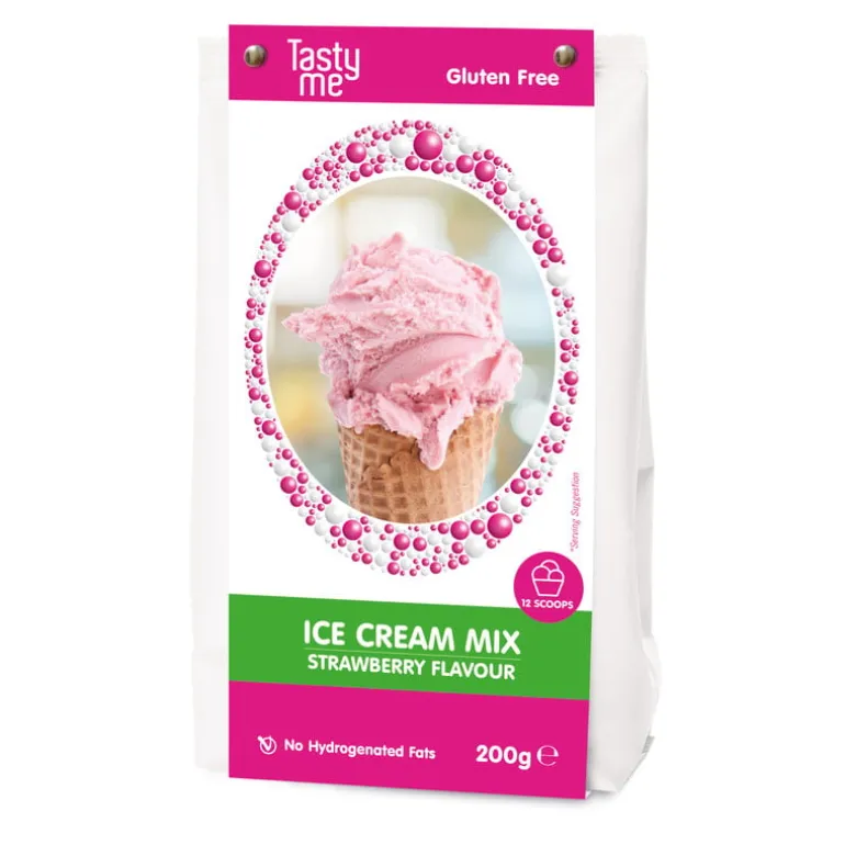 Tasty Me ijsmix - aardbei - 200 g