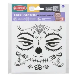 Tattoo gezicht - diverse varianten - 14x18x0.1 cm