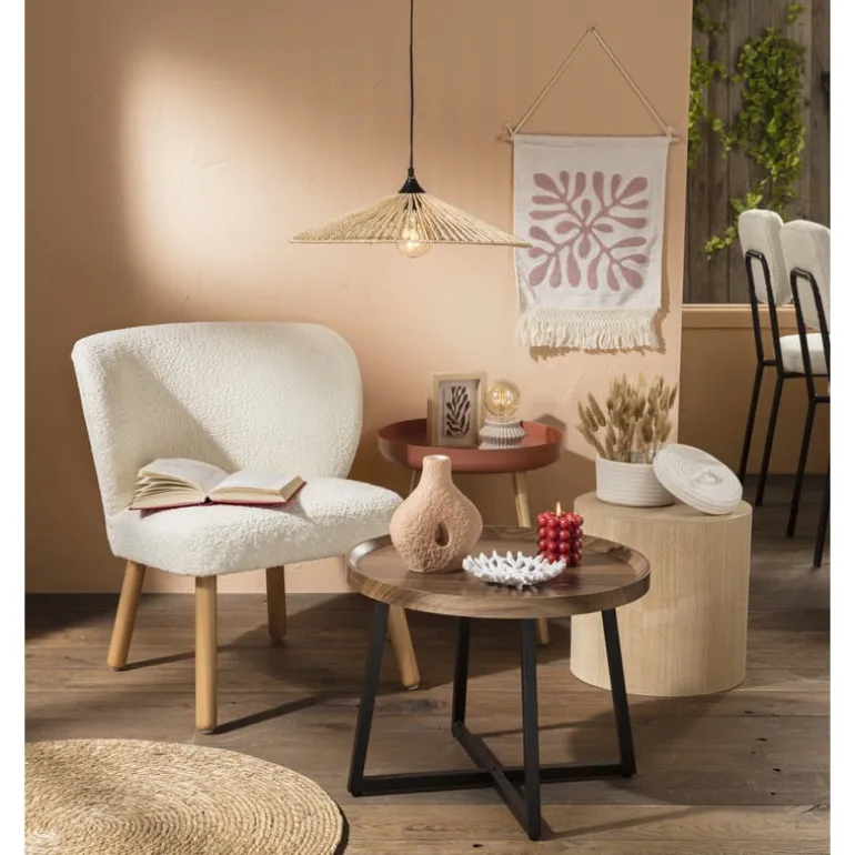 Teddy fauteuil - Troyes - wit - 68.5x60x59.5 cm