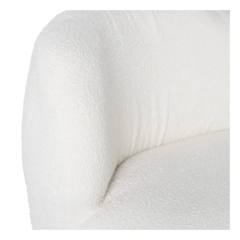 Teddy fauteuil - wit - ø73.5x71.5 cm