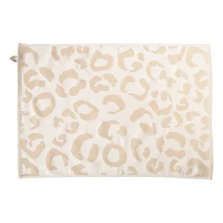 Theedoek animal - beige/bruin - 50x70 cm