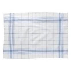Theedoeken set van 3 - blauw /wit - 45x65 cm
