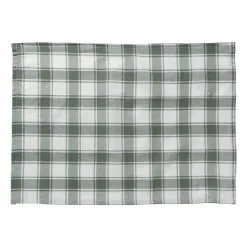 Theedoeken set van 3 - groen/wit - 45x65 cm