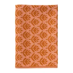 Theedoek palmboom - roze/bruin - 50x70 cm
