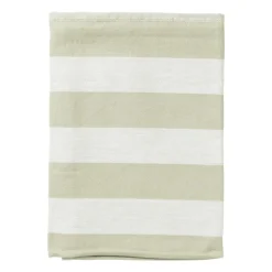 Theedoek strepen - groen/wit - 50x70 cm