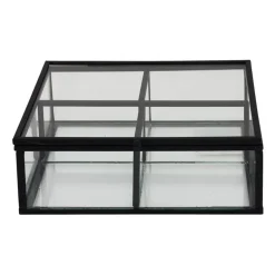 Theedoos - 15x15x5.5 - zwart