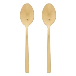 Theelepels - goudkleurig - set van 2