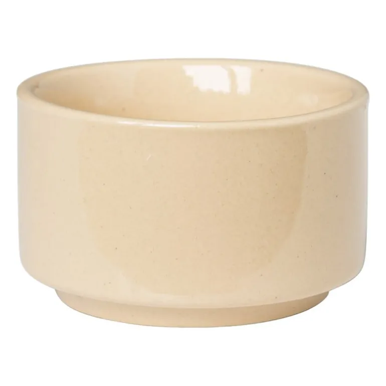 Theelichthouder mini - beige - ø5x3 cm