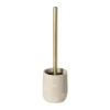 Toiletborstel marmer - beige - ø10x37 cm