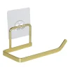 Toiletrolhouder - goudkleurig - 13.7x7x11 cm
