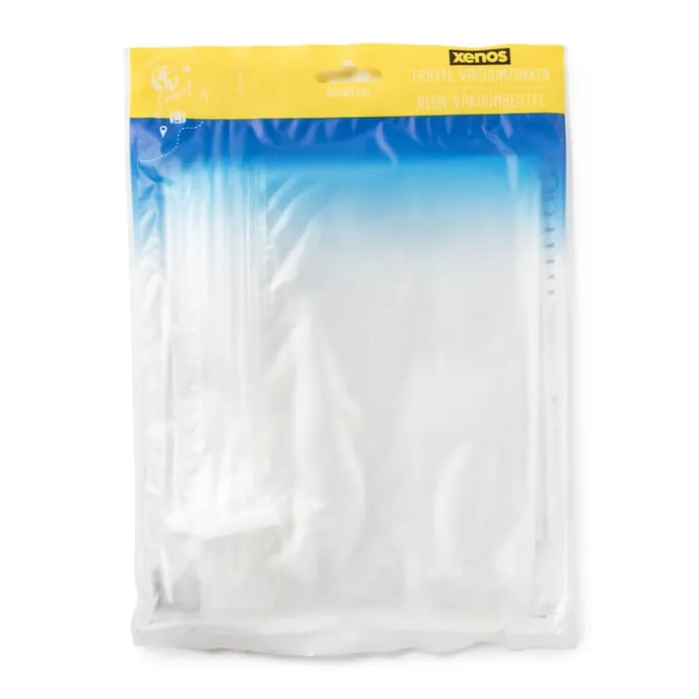 Travel compression bags - transparant - 3 stuks
