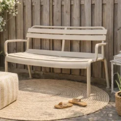 Tuinbank Napoli - beige - 76x68.5x113 cm