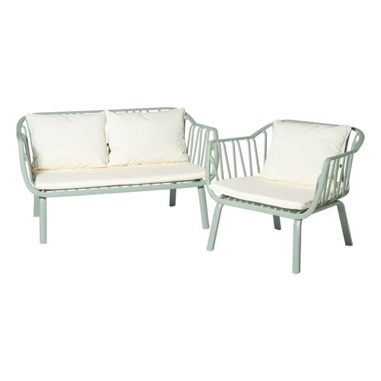 Tuinfauteuil como - groen - 68x78x63 cm