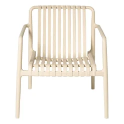 Tuinfauteuil Lea - beige - 75.5x75.5x66.5 cm