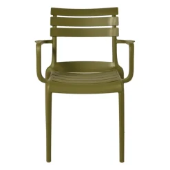 Tuinstoel met armleuning Napoli - groen - 83x55x48 cm