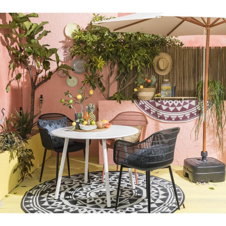Tuintafel elisa rond - wit - ⌀95x71 cm