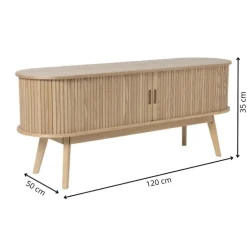 Tv-meubel Uppsala - naturel - 50x120x35 cm