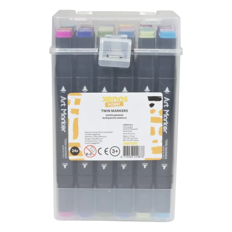 Twin markers - set van 24
