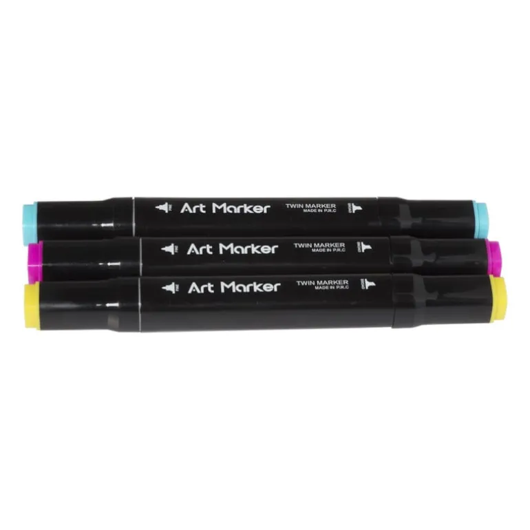 Twin markers - set van 24