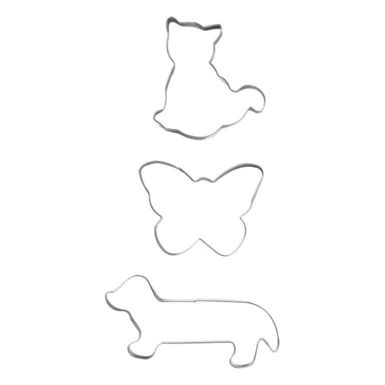 Uitsteekvormpjes dieren - set van 3
