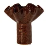 Vaas golf gevlekt - bruin - ø20x20 cm