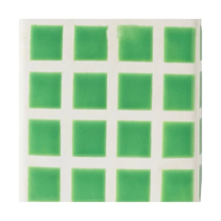 Vaas tegel klein - groen - 12x8x8 cm